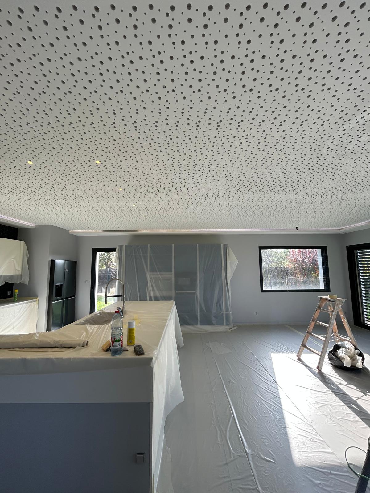 Peinture pour salon dans une maison par Stéphane Gauthier et fille
