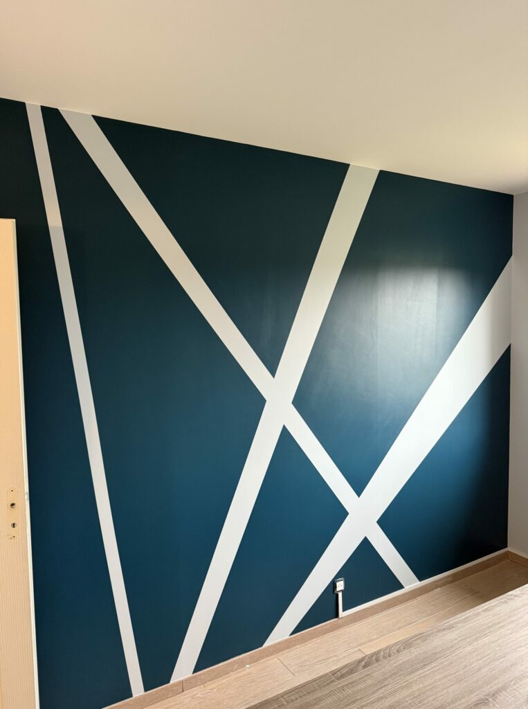Rénovation chambre avec murs décoratif à Septème en Isère - Chambre n°2
